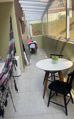 Studio à venda com 35m², 1 quarto e 1 vagaVaranda