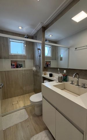 Apartamento à venda com 92m², 3 quartos e 2 vagas Apartamento à venda com 92m², 3 quartos e 2 vagasBanheiro da Suíte