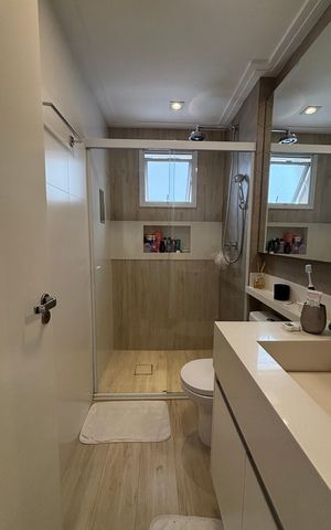 Apartamento à venda com 92m², 3 quartos e 2 vagas Apartamento à venda com 92m², 3 quartos e 2 vagasBanheiro da Suíte