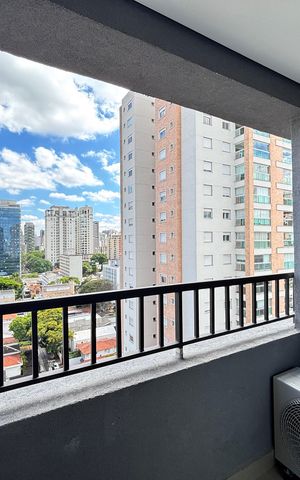 Studio para alugar com 25m², 1 quarto e sem vaga Studio para alugar com 25m², 1 quarto e sem vagaVaranda