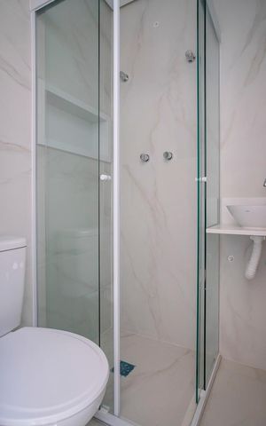 Apartamento à venda com 121m², 3 quartos e 3 vagasBanheiro da varanda