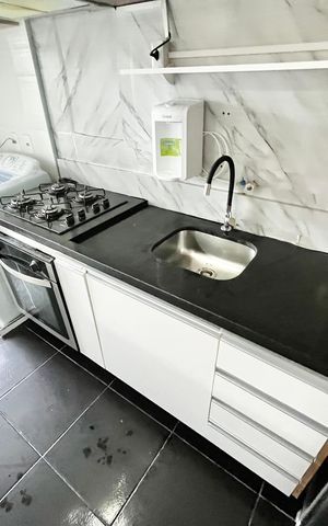 Apartamento para alugar com 48m², 2 quartos e sem vaga Apartamento para alugar com 48m², 2 quartos e sem vagaCozinha