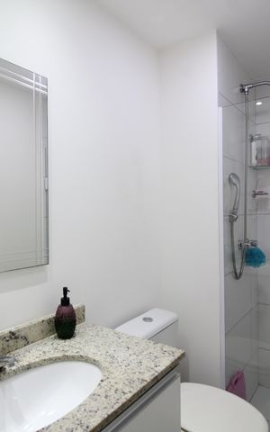 Apartamento à venda com 59m², 2 quartos e 1 vagaBanheiro Social