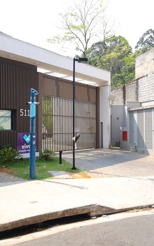 Apartamento à venda com 40m², 2 quartos e sem vaga Placa instalada no muro da fachada- Código da placa IYJT-53
