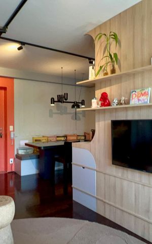 Apartamento para alugar com 56m², 1 quarto e 1 vaga Apartamento para alugar com 56m², 1 quarto e 1 vagaSala de TV