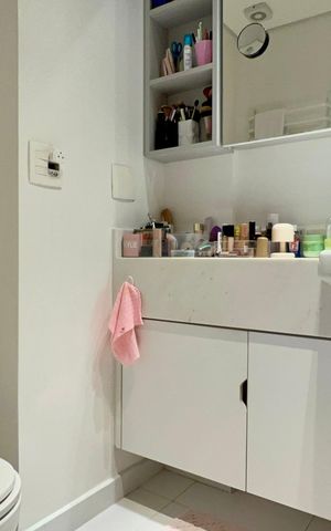 Apartamento para alugar com 56m², 1 quarto e 1 vaga Apartamento para alugar com 56m², 1 quarto e 1 vagaBanheiro da Suíte