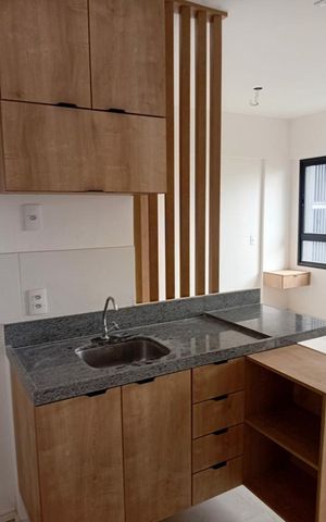 Apartamento para alugar com 25m², 1 quarto e sem vaga