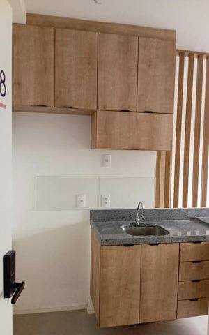 Apartamento para alugar com 25m², 1 quarto e sem vaga