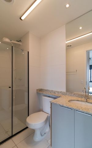 Studio à venda com 25m², 1 quarto e sem vaga Studio à venda com 25m², 1 quarto e sem vagaBanheiro