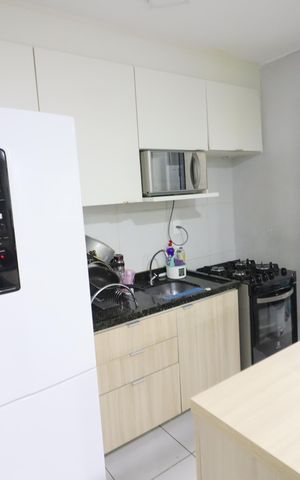 Apartamento à venda com 48m², 2 quartos e 1 vagaCozinha e Área de Serviço
