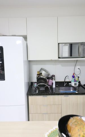 Apartamento à venda com 48m², 2 quartos e 1 vagaCozinha e Área de Serviço