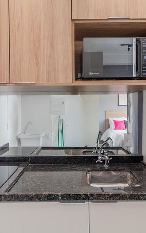 Studio à venda com 24m², 1 quarto e sem vagaStudio