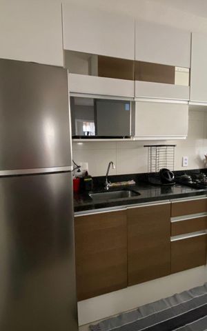 Apartamento à venda com 42m², 2 quartos e 1 vaga Apartamento à venda com 42m², 2 quartos e 1 vagaCozinha e área de serviço