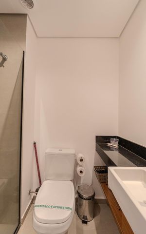 Studio para alugar com 17m², 1 quarto e sem vaga Studio para alugar com 17m², 1 quarto e sem vagaBanheiro