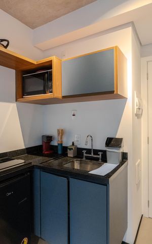 Studio para alugar com 17m², 1 quarto e sem vaga Studio para alugar com 17m², 1 quarto e sem vagaCozinha