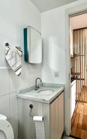 Apartamento à venda com 37m², 2 quartos e sem vaga Apartamento à venda com 37m², 2 quartos e sem vagaBanheiro
