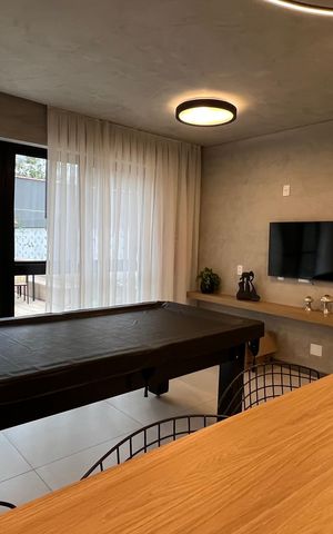 Studio à venda com 27m², 1 quarto e sem vaga Studio à venda com 27m², 1 quarto e sem vagaSalão de jogos