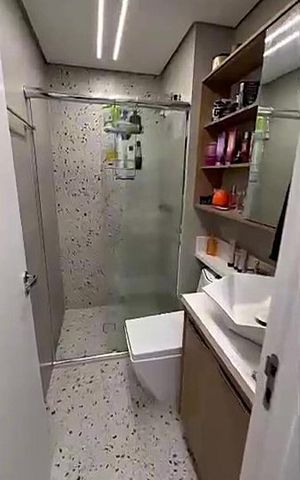 Apartamento à venda com 39m², 1 quarto e 1 vaga Apartamento à venda com 39m², 1 quarto e 1 vagaBanheiro