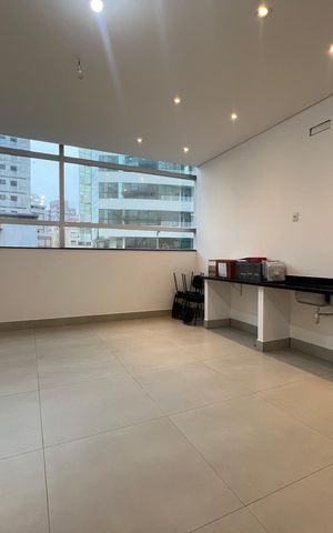 Studio à venda com 34m², 1 quarto e 1 vagaÁrea comum - Salão de festas