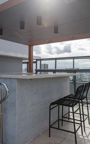 Apartamento à venda com 42m², 1 quarto e sem vaga Apartamento à venda com 42m², 1 quarto e sem vagaÁrea comum - Bar da Piscina