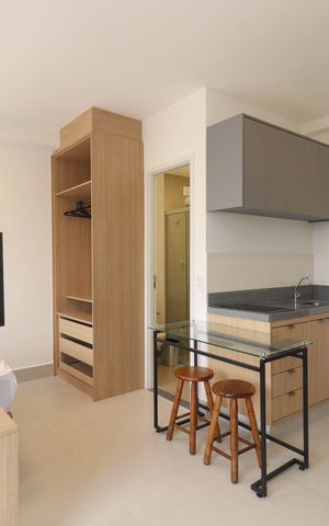 Studio para alugar com 25m², 1 quarto e sem vaga Studio para alugar com 25m², 1 quarto e sem vagaStudio