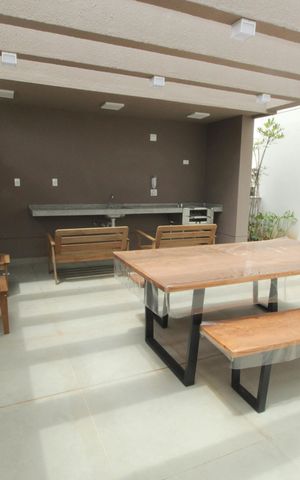 Apartamento à venda com 46m², 2 quartos e 1 vagaChurrasqueira