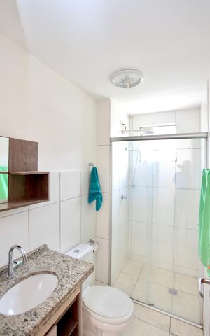 Apartamento à venda com 60m², 2 quartos e 2 vagas Apartamento à venda com 60m², 2 quartos e 2 vagasBanheiro Social