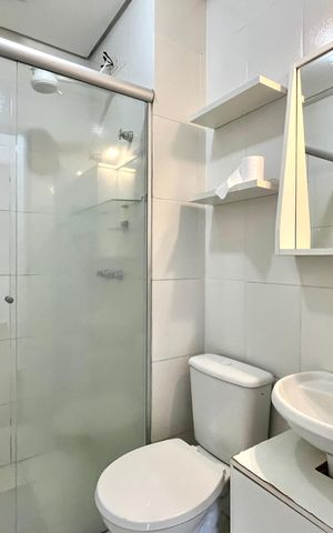 Apartamento à venda com 50m², 2 quartos e 1 vaga Apartamento à venda com 50m², 2 quartos e 1 vagaBanheiro