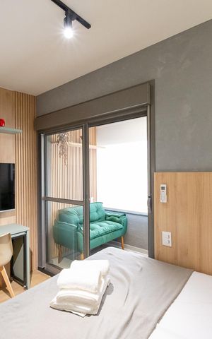 Studio à venda com 24m², 1 quarto e sem vaga Studio à venda com 24m², 1 quarto e sem vagaSala/Quarto
