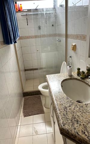Apartamento à venda com 106m², 2 quartos e 1 vagaBanheiro quarto 1