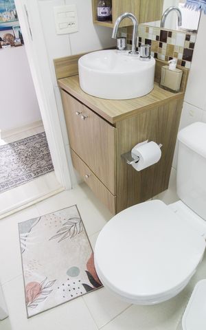 Apartamento à venda com 67m², 3 quartos e 1 vaga Apartamento à venda com 67m², 3 quartos e 1 vagaBanheiro Social