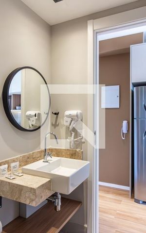 Apartamento para alugar com 24m², 1 quarto e sem vaga