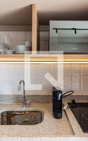 Apartamento para alugar com 24m², 1 quarto e sem vaga