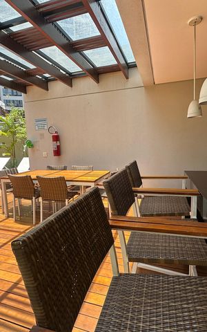 Apartamento para alugar com 50m², 1 quarto e 1 vaga Apartamento para alugar com 50m², 1 quarto e 1 vagaÁrea comum - Churrasqueira