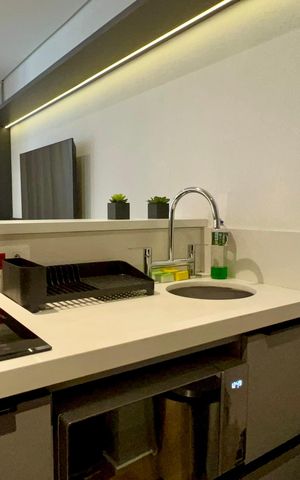 Studio à venda com 26m², 1 quarto e sem vaga Studio à venda com 26m², 1 quarto e sem vagaCozinha