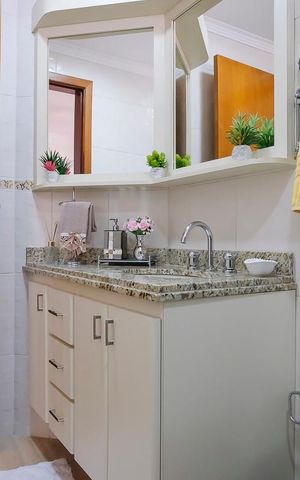 Apartamento à venda com 118m², 3 quartos e 2 vagasBanheiro da suíte 3