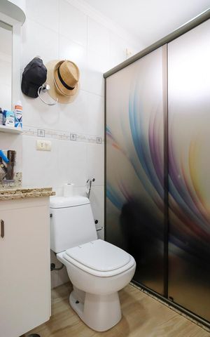 Apartamento à venda com 118m², 3 quartos e 2 vagasBanheiro da suíte 2