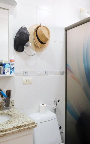 Apartamento à venda com 118m², 3 quartos e 2 vagasBanheiro da suíte 2