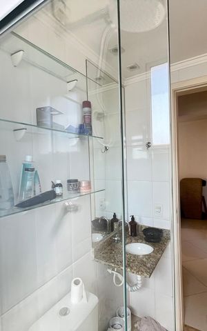 Apartamento à venda com 62m², 2 quartos e 1 vaga Apartamento à venda com 62m², 2 quartos e 1 vagaBanheiro 1