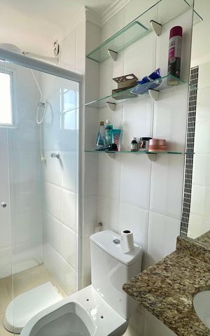 Apartamento à venda com 62m², 2 quartos e 1 vaga Apartamento à venda com 62m², 2 quartos e 1 vagaBanheiro 1