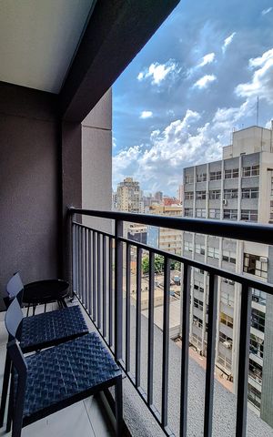 Studio à venda com 22m², 1 quarto e sem vaga Studio à venda com 22m², 1 quarto e sem vagaVaranda