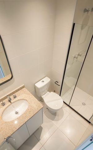 Studio à venda com 30m², 1 quarto e sem vaga Studio à venda com 30m², 1 quarto e sem vagaBanheiro