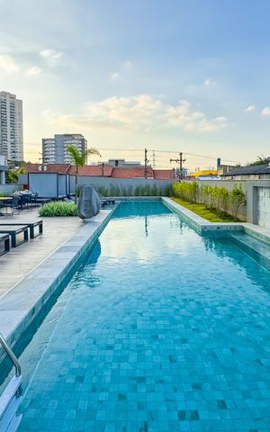 Studio à venda com 30m², 1 quarto e sem vagaPiscina