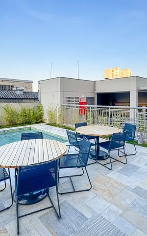 Studio à venda com 30m², 1 quarto e sem vagaPiscina