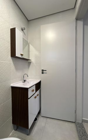 Studio para alugar com 28m², 1 quarto e sem vaga Studio para alugar com 28m², 1 quarto e sem vagaBanheiro