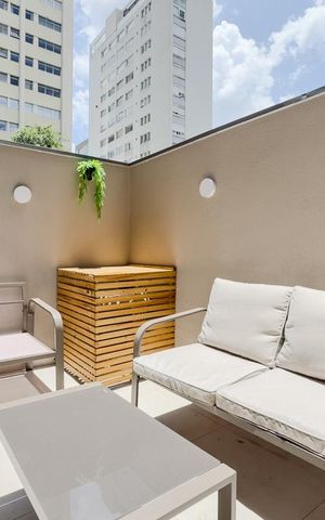 Studio à venda com 33m², 1 quarto e sem vagaVaranda