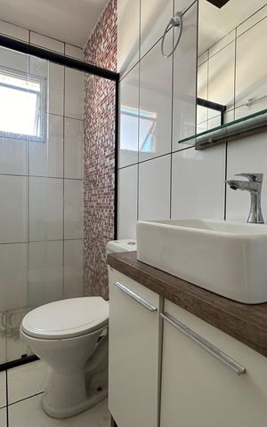 Casa para alugar com 85m², 2 quartos e 1 vaga Casa para alugar com 85m², 2 quartos e 1 vagaBanheiro