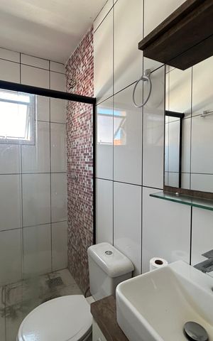 Casa para alugar com 85m², 2 quartos e 1 vaga Casa para alugar com 85m², 2 quartos e 1 vagaBanheiro