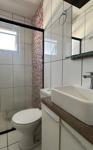 Casa para alugar com 85m², 2 quartos e 1 vaga Casa para alugar com 85m², 2 quartos e 1 vagaBanheiro