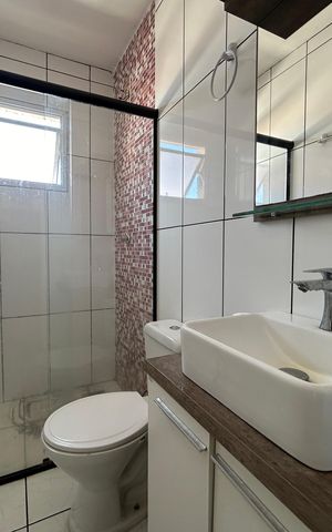 Casa para alugar com 85m², 2 quartos e 1 vaga Casa para alugar com 85m², 2 quartos e 1 vagaBanheiro
